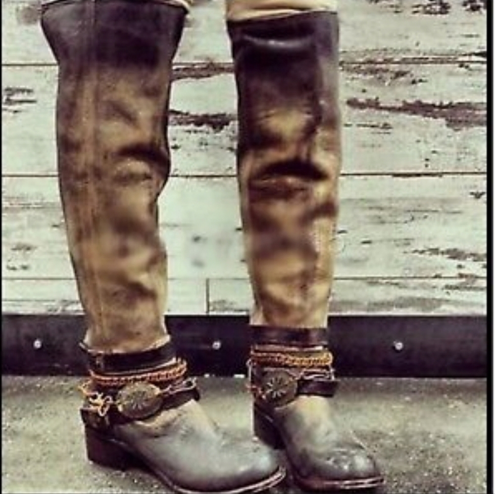 Size 8 Freebird Aspen brown leather boots